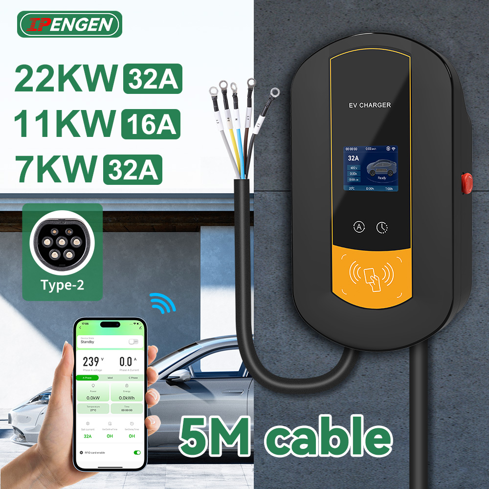Wallbox Ev - IPENGEN Tip2 EV Şarj İstasyonu 7KW