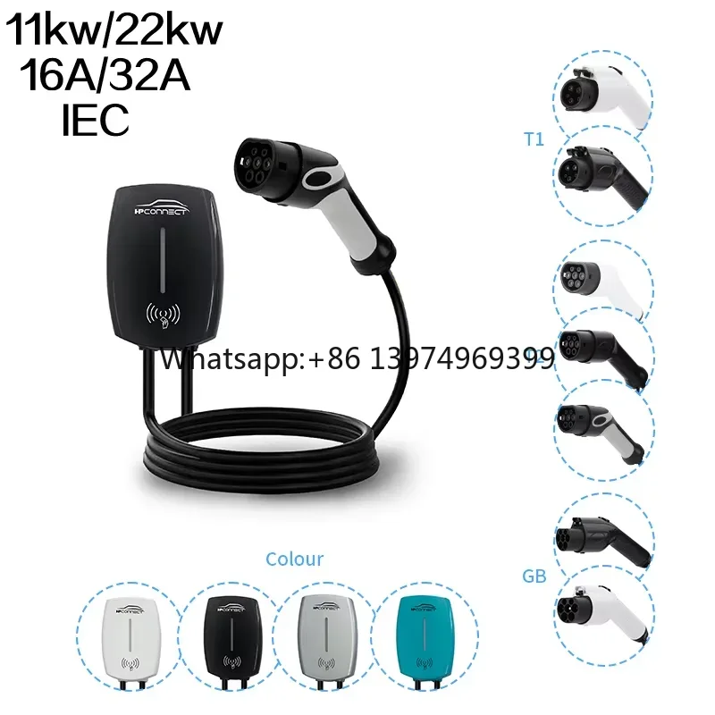 Wallbox Ev - 11kw 22kw 16A 32A IEC Duvar