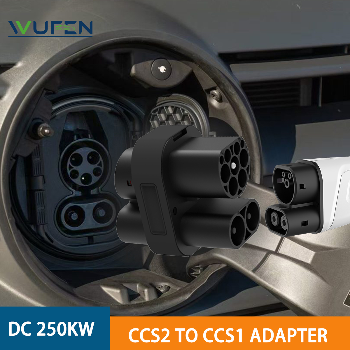 Ccs2 To Ccs1 Fast Charge Adapter 250Kw - WUFEN 250KW CCS2 - CCS1 Adaptörü