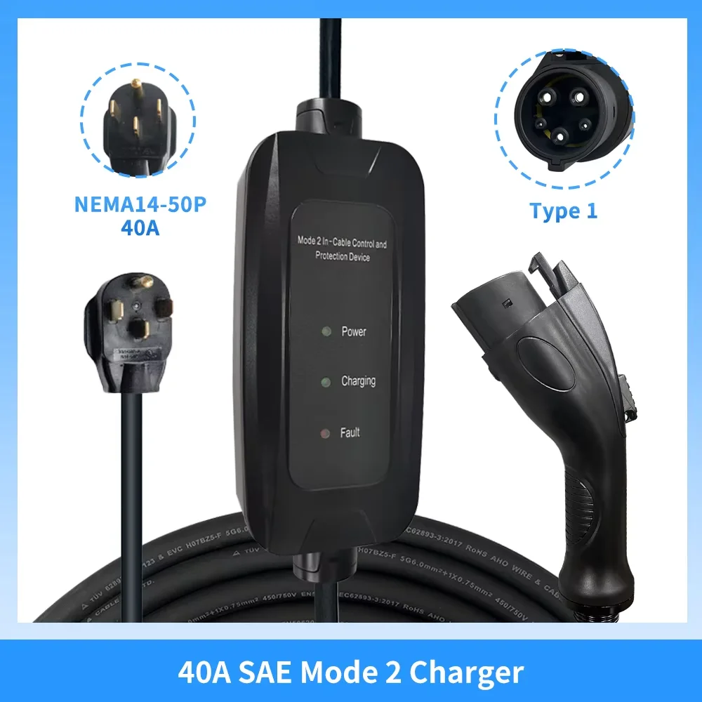 9kw 16A SAE J1772 Tip 1 Mobil  - Portable Ev Charger incelemesi ve fiyatı