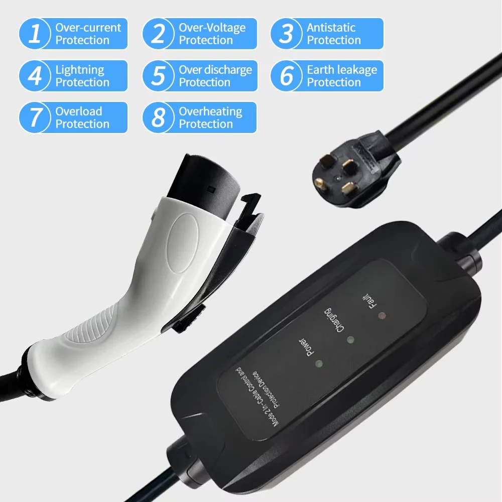 9kw 16A SAE J1772 Tip 1 Mobil  - Portable Ev Charger incelemesi ve fiyatı